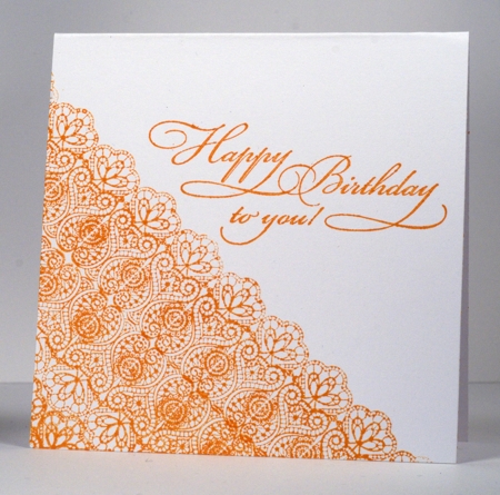 orange notecard