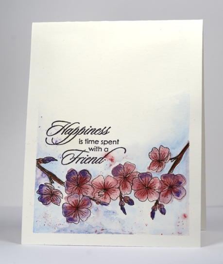 One layer watercolour