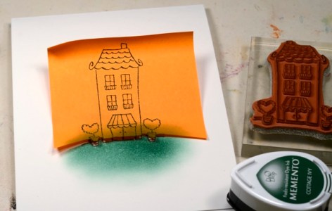 Watercolour house mask