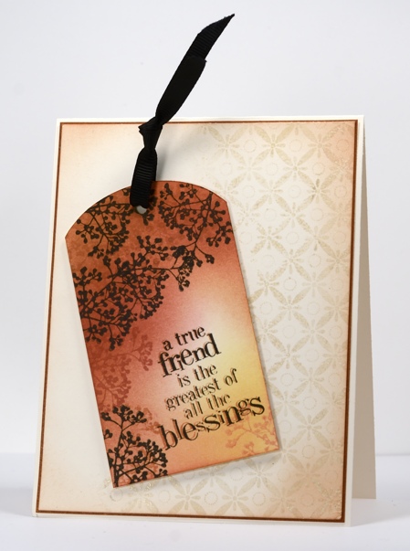 Shabby chic tag card