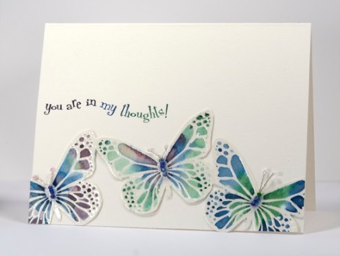 watercolour butterflies Heather Telford