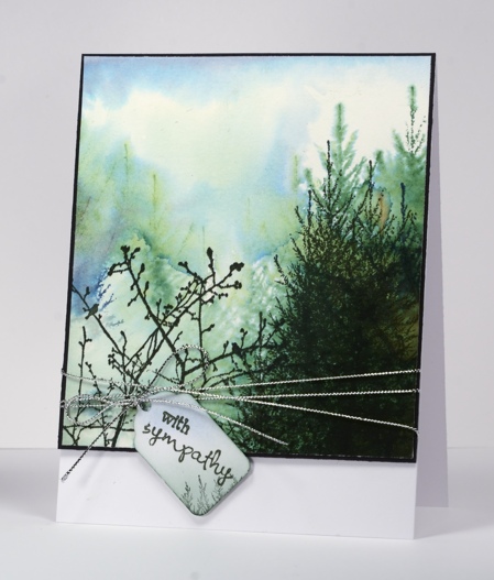 Watercolour treescape