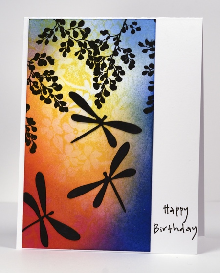 Dragonfly silhouettes