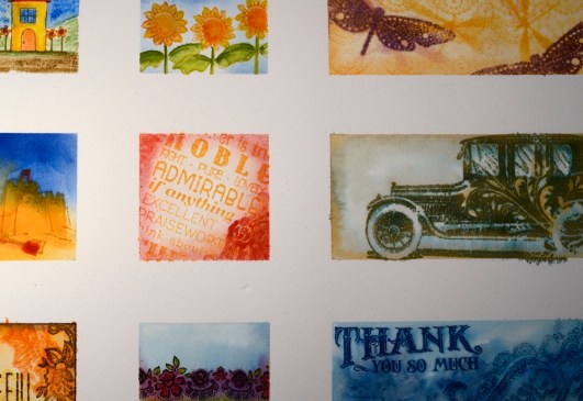 Watercolour grid tape removed