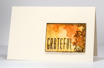 Watercolour mini-card