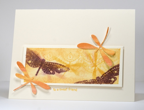 Watercolour dragonflies