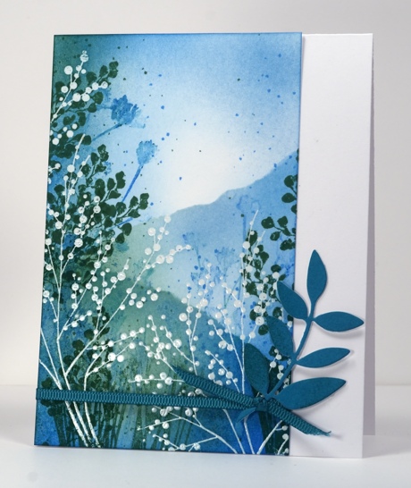 blue shining through