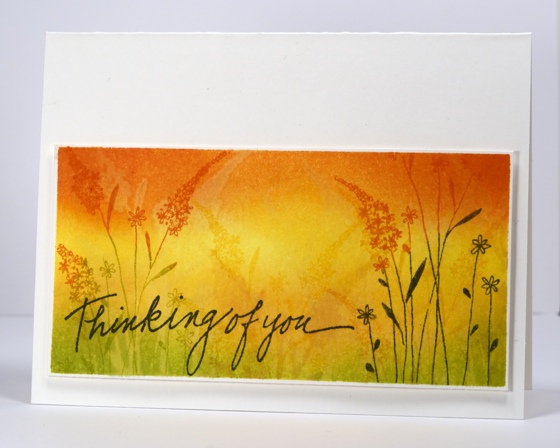 golden watercoloured grasses