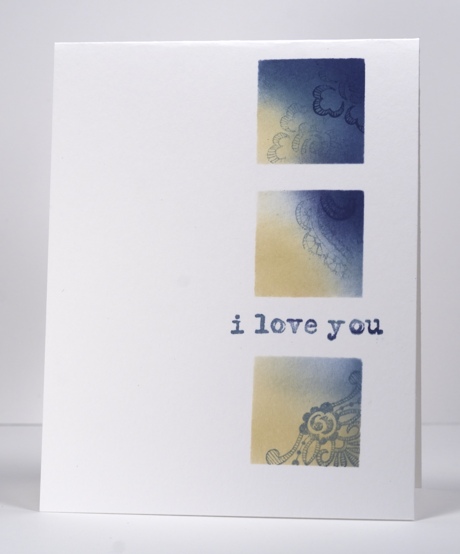 three square layout with chalk inks