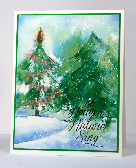 Watercolour tannenbaum Heather Telford