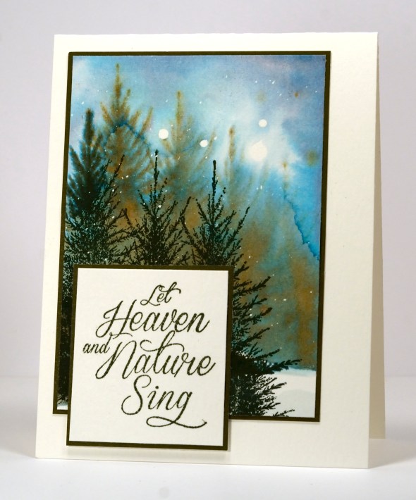 Watercolour snowy forest Heather Telford
