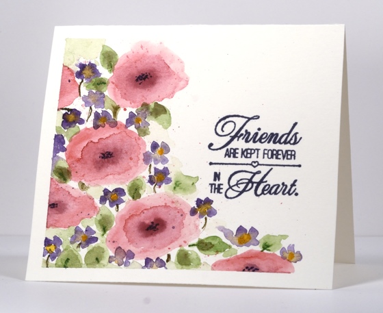 Hand painted flowers Heather Telford