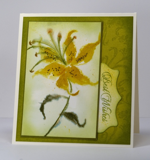 Yellow & Green lily Heather Telford