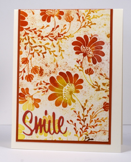 Floral Tapesty Flame colours Heather Telford