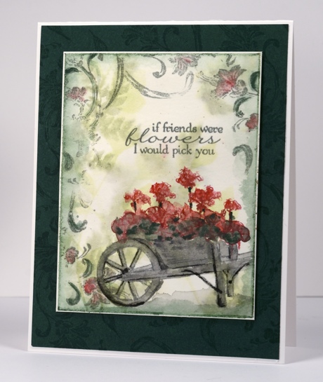 Watercolour wheelbarrow Heather Telford