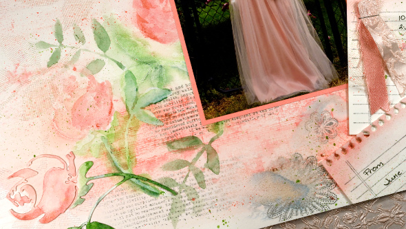 Scrapbook page detail 2 Heather Telford