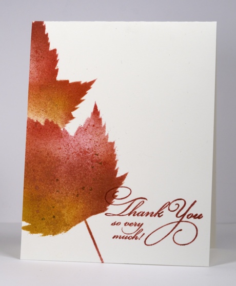 Stencilled Leaves Heather Telford