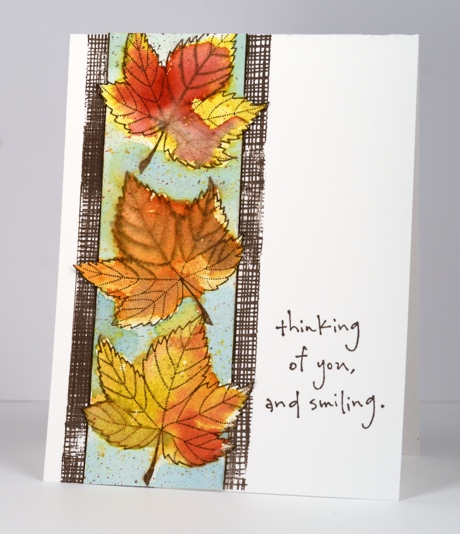 Leaves and canvas Heather Telford