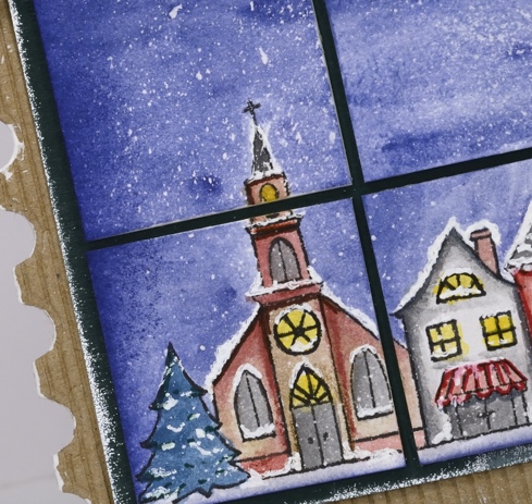 Christmas village detail Heather Telford