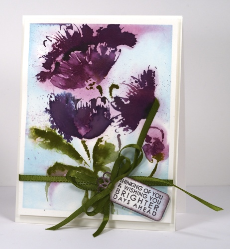 Pop pop poppies purple Heather Telford