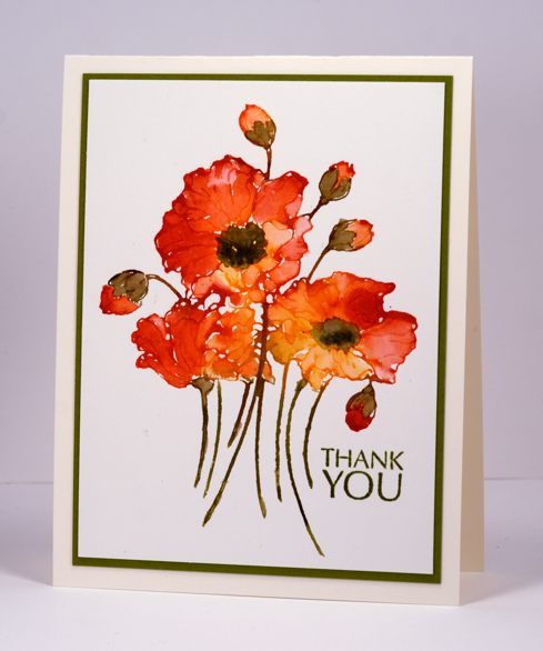 watercolour with distress stains step tutorial Heather Telford