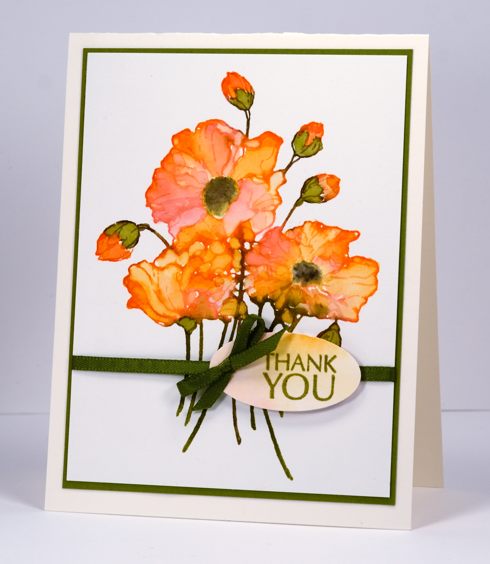 watercolour with distress stains Heather Telford