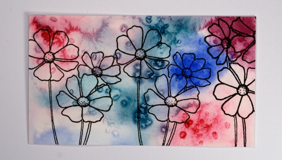 pink and blue floral step 4 Heather Telford