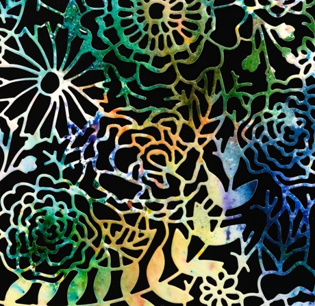 brusho flower garden detail Heather Telford