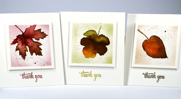 leaf mini cards Heather Telford