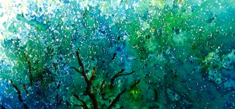 Brusho speckly patterns Heather Telford