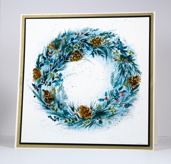 Painted wreath Heather Telford