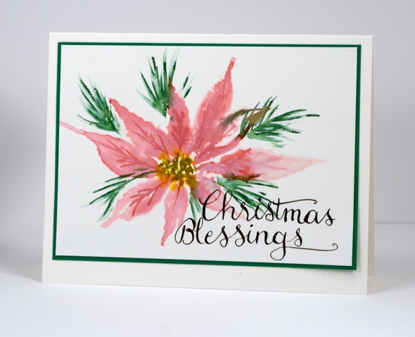 Stamped Poinsettia Heather Telford
