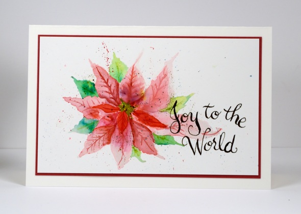 Painted poinsettia Heather Telford