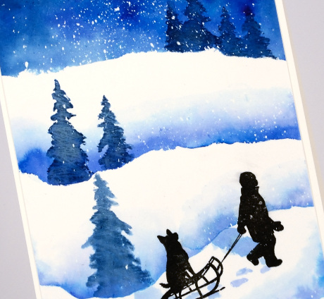 wc boy and dog detail