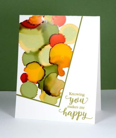 green yellow red alcohol inks Heather Telford