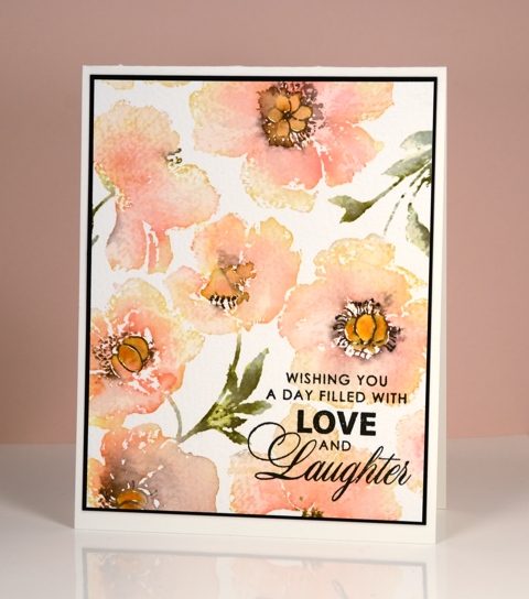  peach poppy panel Heather Telford