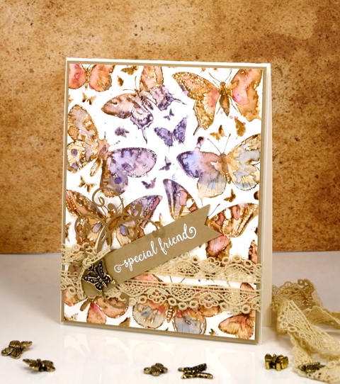 vintage watercolour butterflies Heather Telford