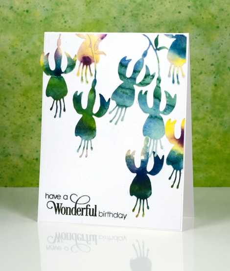 watercolour fuchsia Heather Telford