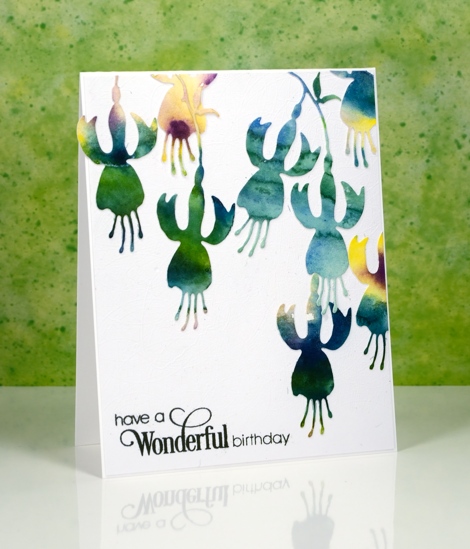 watercolour fuchsia Heather Telford