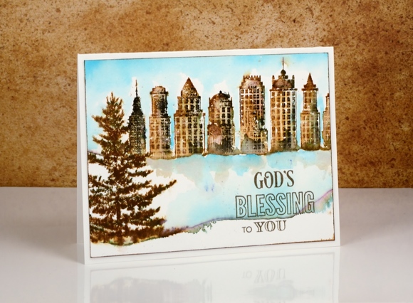 vintage cityscape Heather Telford