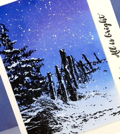 tranquil falling snow detail Heather Telford