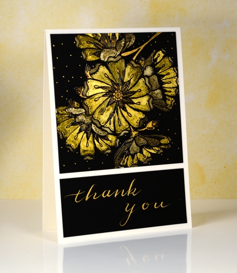 gold floral colouring Heather Telford