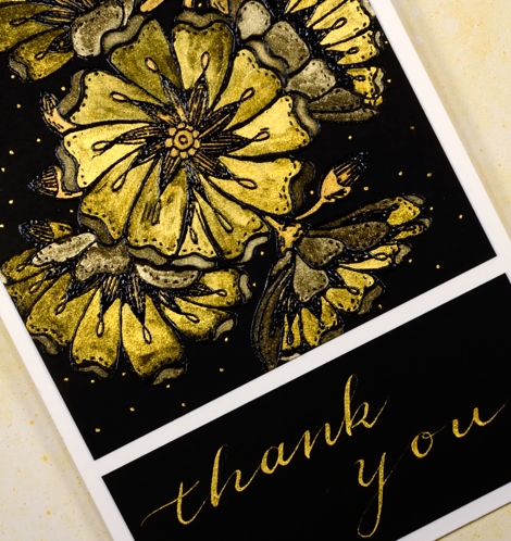 gold floral colouring Heather Telford